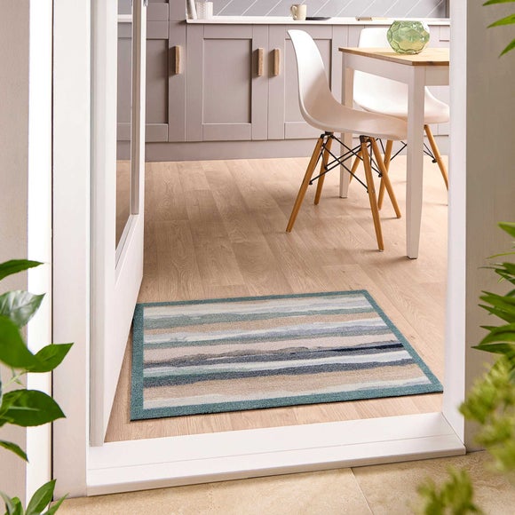 Marvel Printed Abstract Stripe Washable Mat