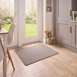 Marvel Boucle Hi Low Herringbone Washable Mat