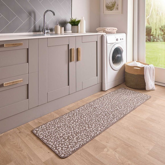 Marvel Boucle Hi Low Leopard Washable Runner