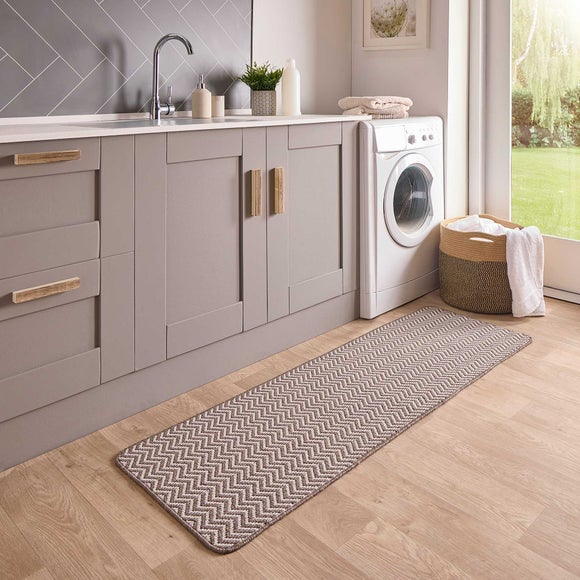 Click to view product details and reviews for Marvel Boucle Hi Low Herringbone Washable Runner.