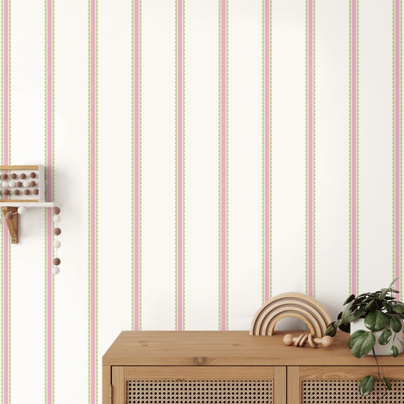 Scallop Stripe Wallpaper