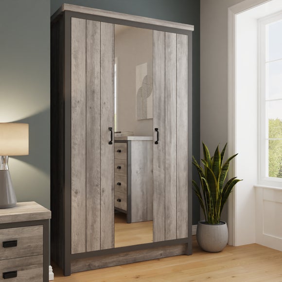 Click to view product details and reviews for Boston 3 Door Mirrored Wardrobe.