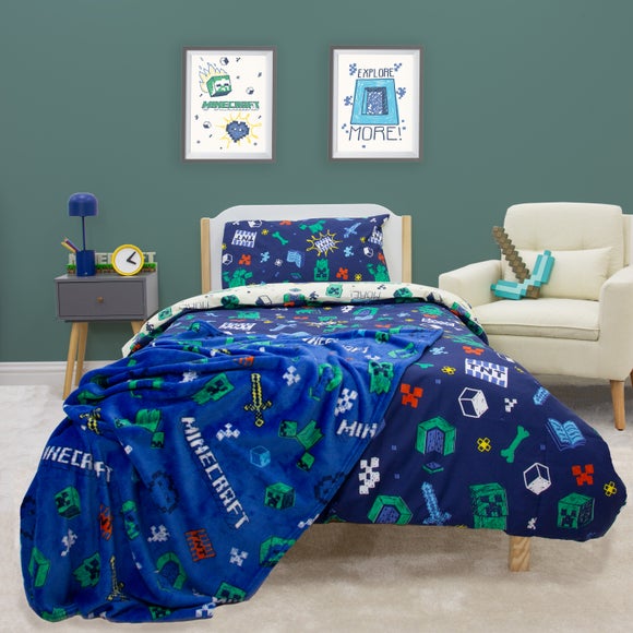 Minecraft Sketched Duvet Cover & Pillowcase Set