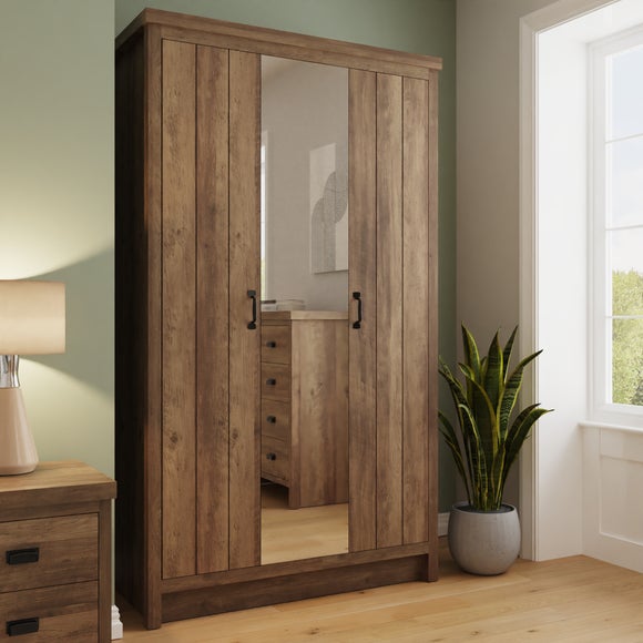 Click to view product details and reviews for Boston 3 Door Mirrored Wardrobe.
