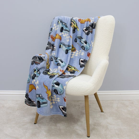 Hot Wheels Fleece 150cm x 100cm Throw