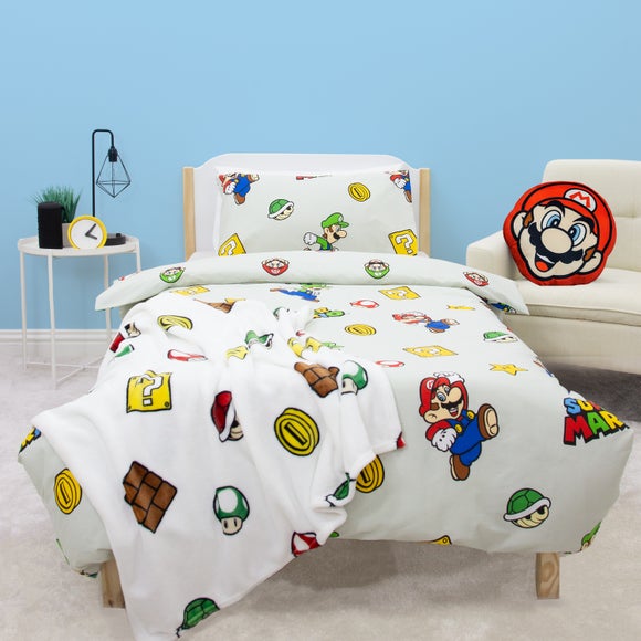 Super Mario Character Duvet Cover & Pillowcase Set