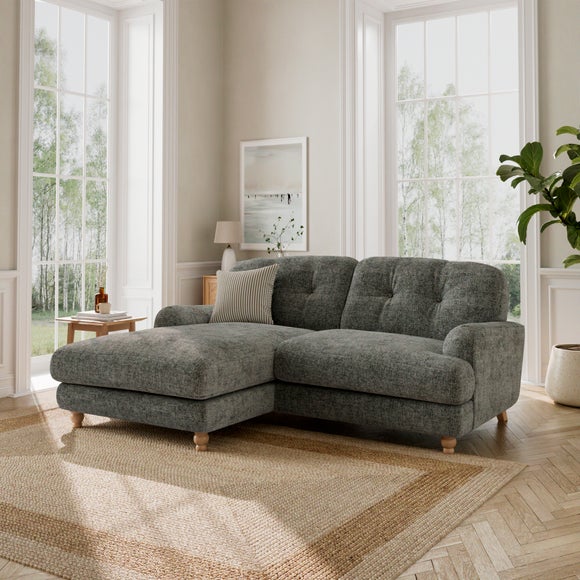Martha Chunky Chenille Corner Chaise Sofa