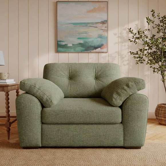 Milton Textured Chenille Snuggle Chair