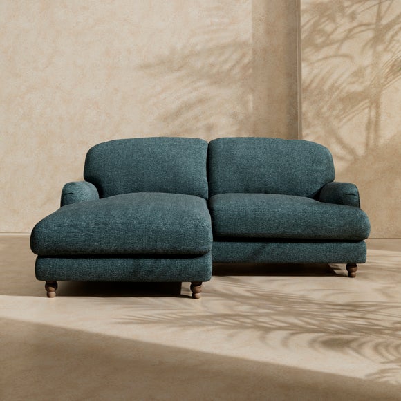 Arthur Waffle Chenille Corner Chaise Sofa