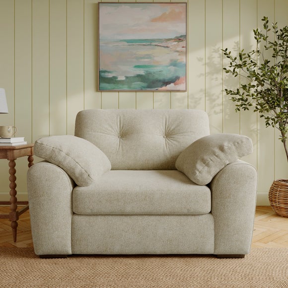 Milton Soft Chenille Snuggle Chair