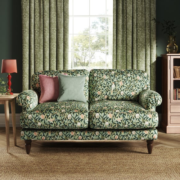 View Jolene William Morris Bird & Pomegranate Print Velvet 2 Seater Sofa View Jolene William Morris Bird & Pomegranate Print Velvet 2 Seater Sofa