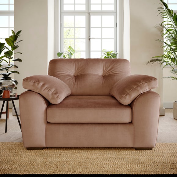 Milton Matte Velvet Snuggle Chair