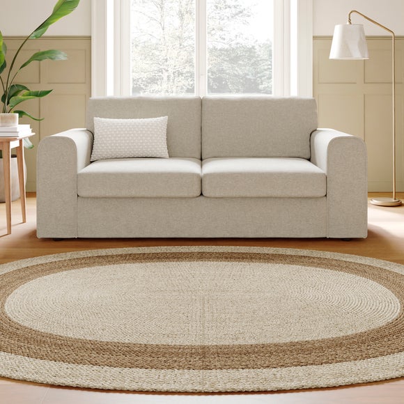Abel Vintage Soft Chenille 3 Seater Sofa