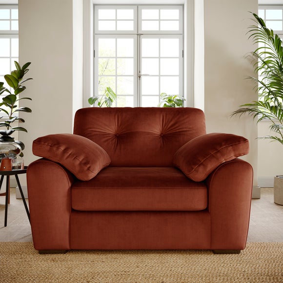 Click to view product details and reviews for Milton Matte Velvet Snuggle Chair.