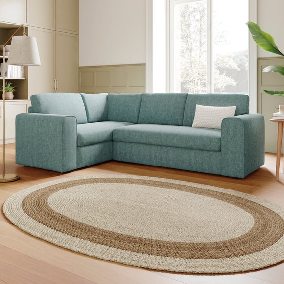 Abel Vintage Soft Chenille Corner Sofa