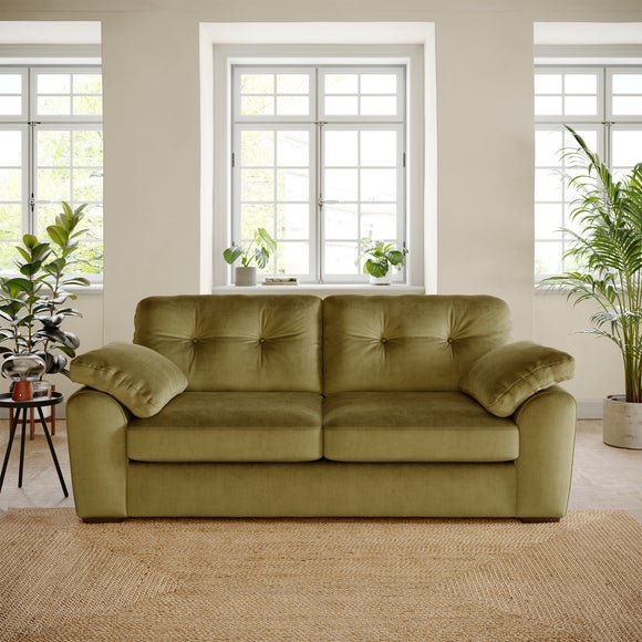 Milton Matte Velvet 3 Seater Sofa