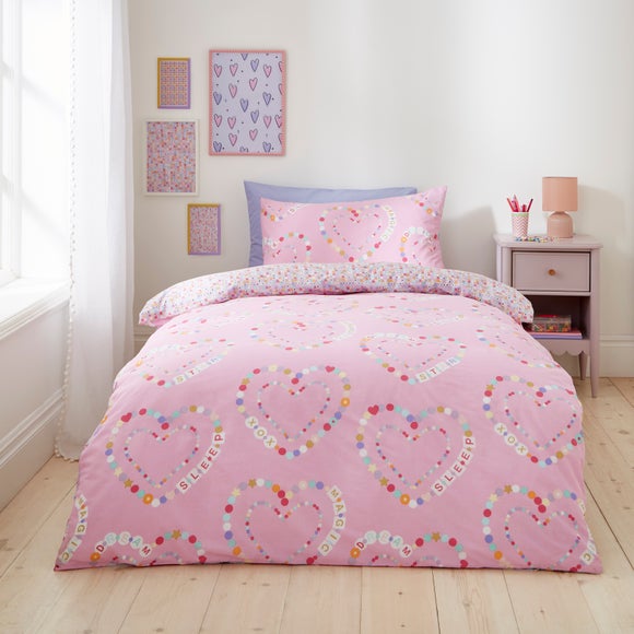 Friendship Hearts Quilt Cover and Pillowcase Set