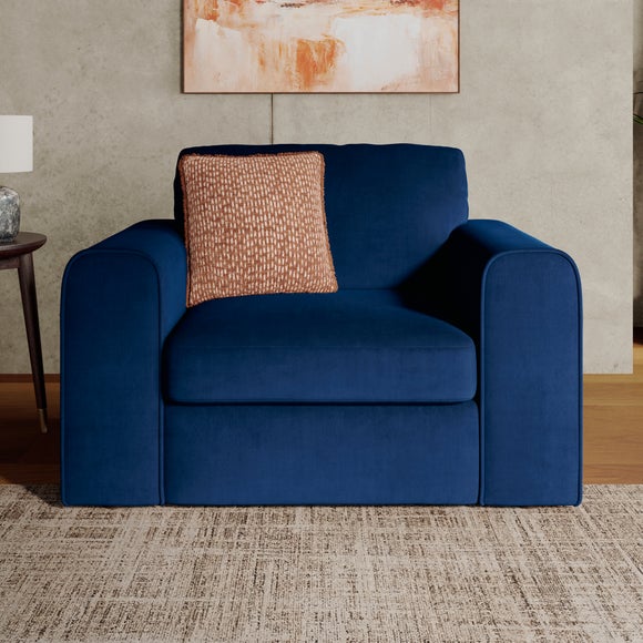 Abel Matte Velvet Snuggle Chair