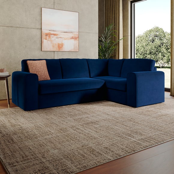 Abel Matte Velvet Corner Sofa