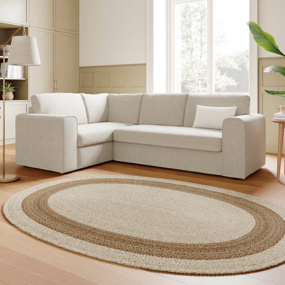 Abel Vintage Soft Chenille Corner Sofa