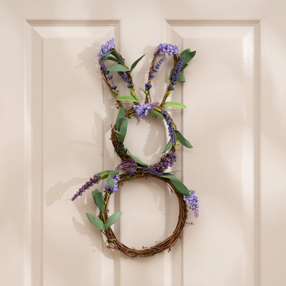 Click to view product details and reviews for Artificial Bunny Shaped Wreath.