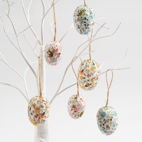Click to view product details and reviews for Pack Of 12 Floral Hanging Egg Decorations.