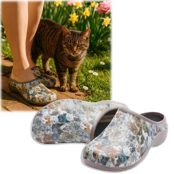 Backdoorshoes Women's Cat Garden Clogs