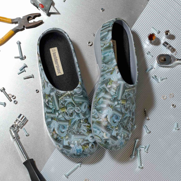 View Backdoorshoes Mens Nuts & Bolts Garden Clogs View Backdoorshoes Mens Nuts & Bolts Garden Clogs