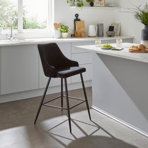 Shea Counter Height Barstool- Velvet