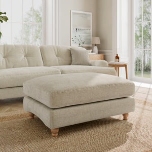 Martha Chunky Chenille Footstool