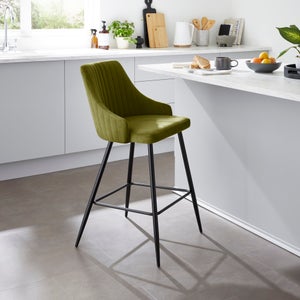 Shea Counter Height Barstool- Velvet