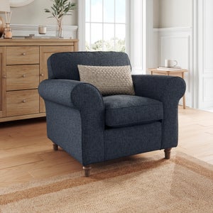Flori Soft Chenille Armchair