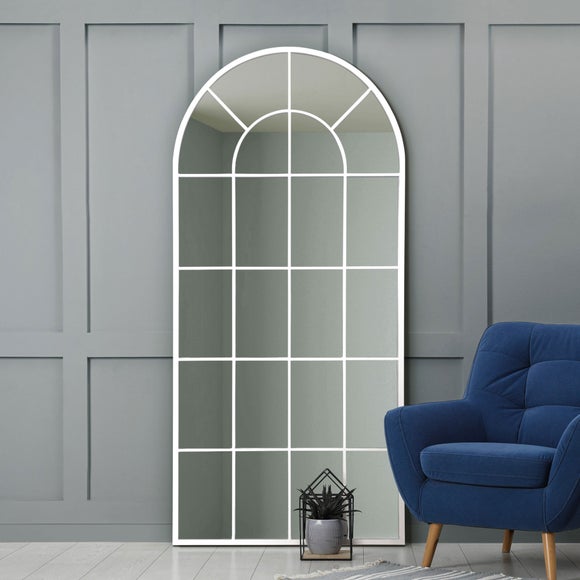 Click to view product details and reviews for Arcus Arched Window Full Length Wall Mirror.