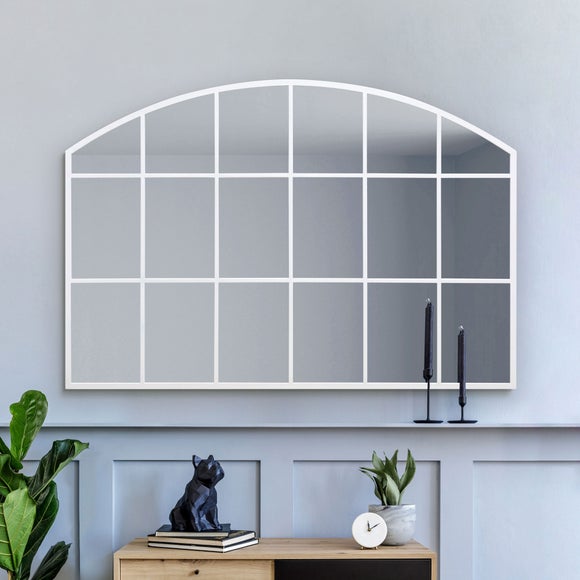 Arcus Arched Window Wide Overmantel Wall Mirror