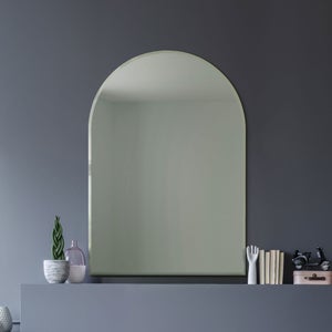 Modern Venetian Bevelled Arched Wall Mirror