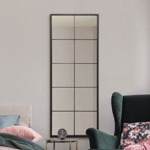 Fenestra Modern Rectangle Window Slim Full Length Wall Mirror