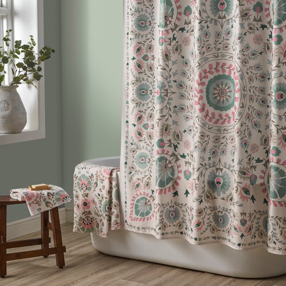 View Hani Floral Shower Curtain View Hani Floral Shower Curtain