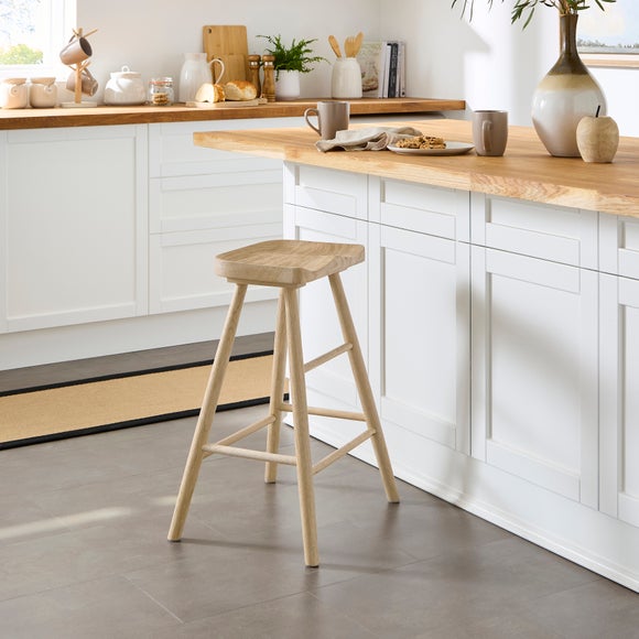 Loxwood Counter Height Bar Stool, Solid Oak