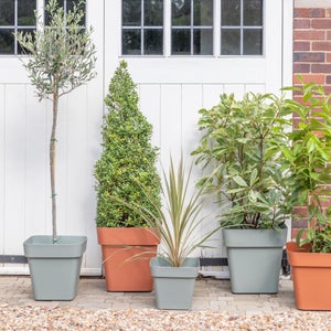 Cleo Square Planter With Wheels