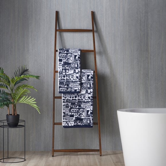 Elements Coastal Boats Cotton Towel