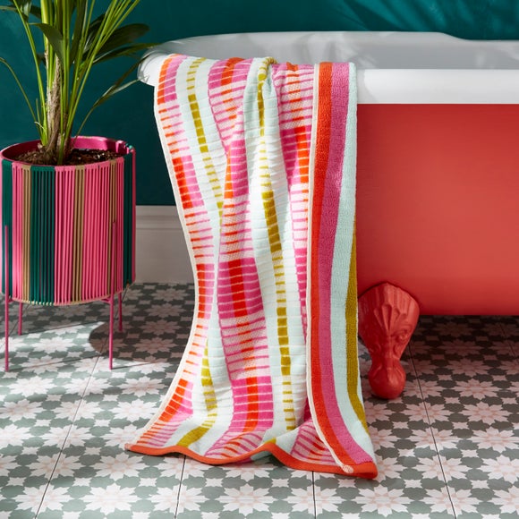 View Sophie Robinson Beni Stripe Cotton Towel View Sophie Robinson Beni Stripe Cotton Towel