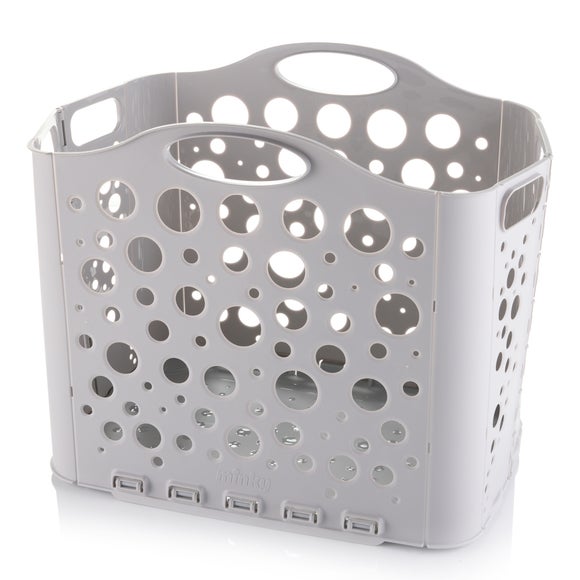 Minky Straight Stack Folding Laundry Basket