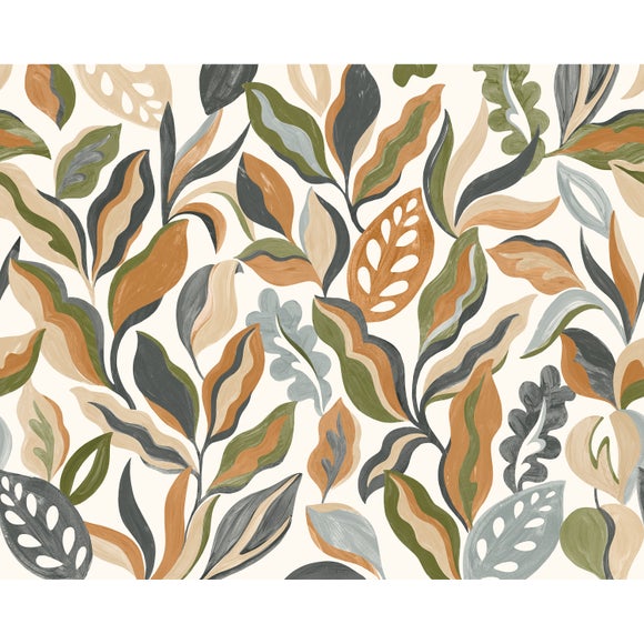 Abstract Leaf Wall Mural