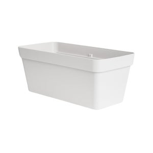 Cleo Rectangle Flower Box With Wheels