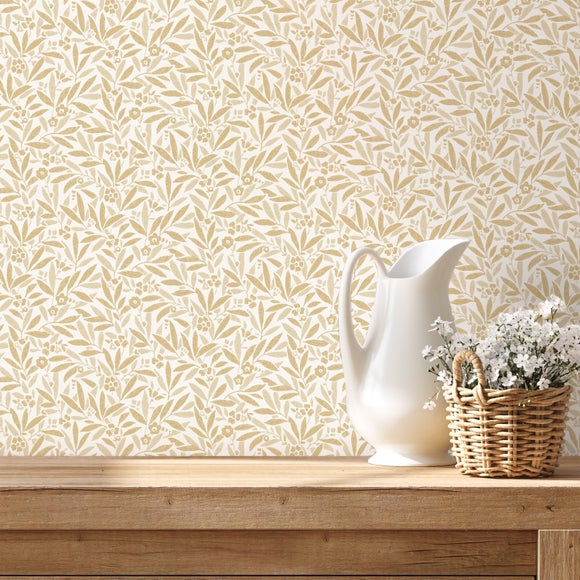 Ditsy Leaves Wallpaper