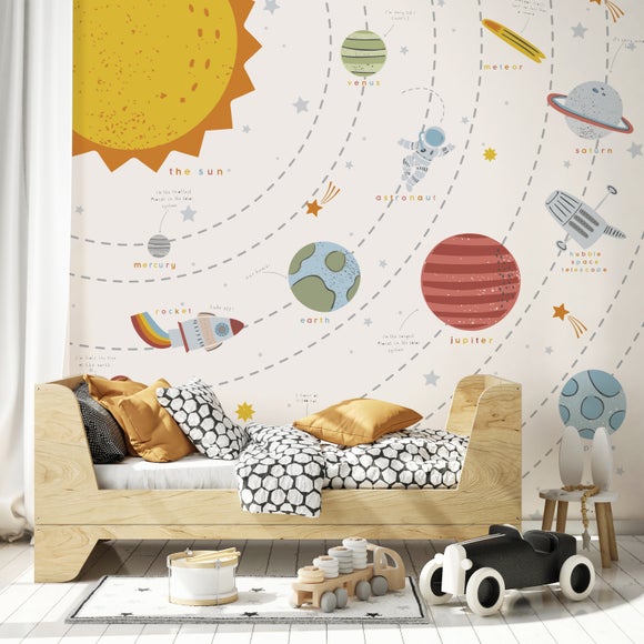 Outer Space Scandi Wall Mural