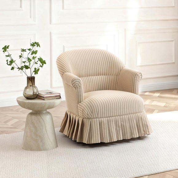 Goldie Frill Rutland Stripe Accent Chair
