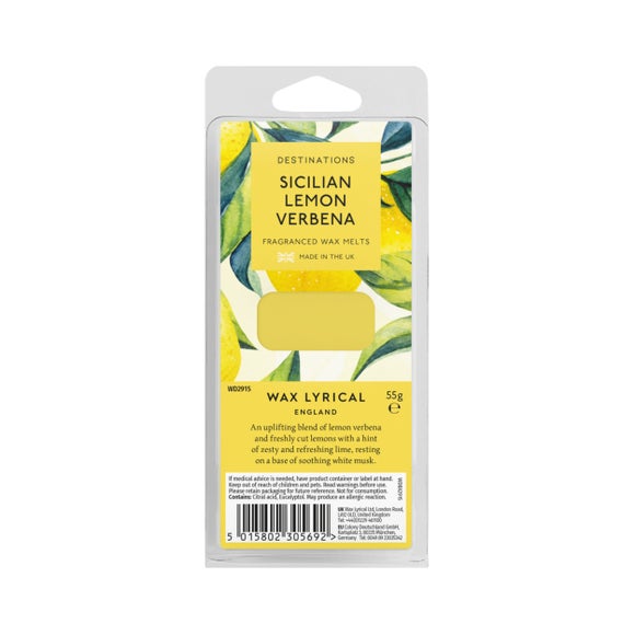 Destinations Sicilian Lemon Verbena Wax Melts