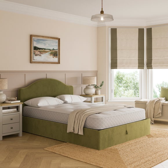 Maylee Velvet Ottoman Bed Frame