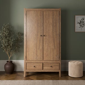 Portland Double Wardrobe- Mango Wood
